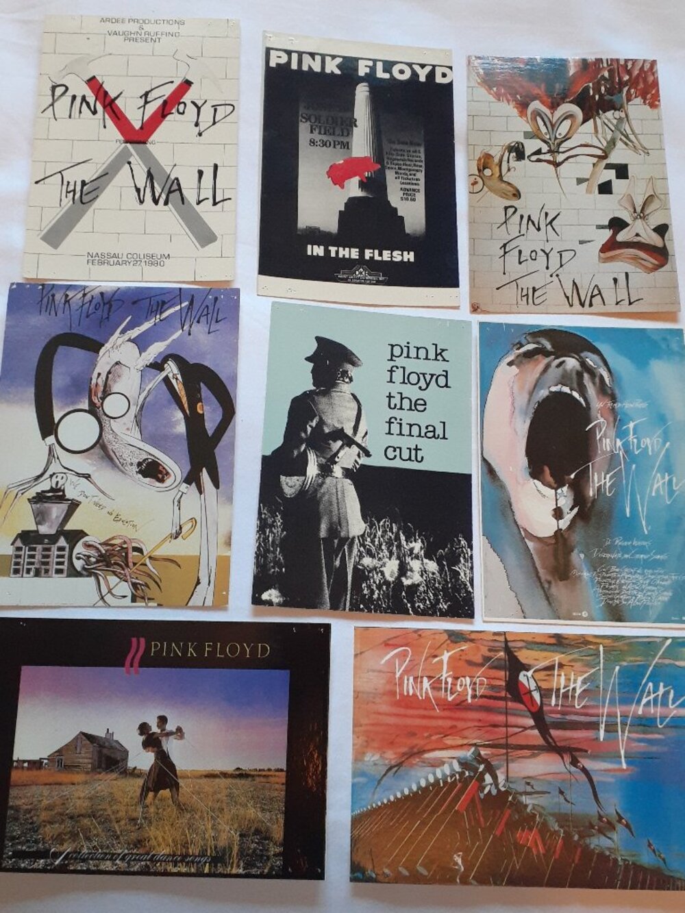 12 Pink Floyd Vintage Postcards
